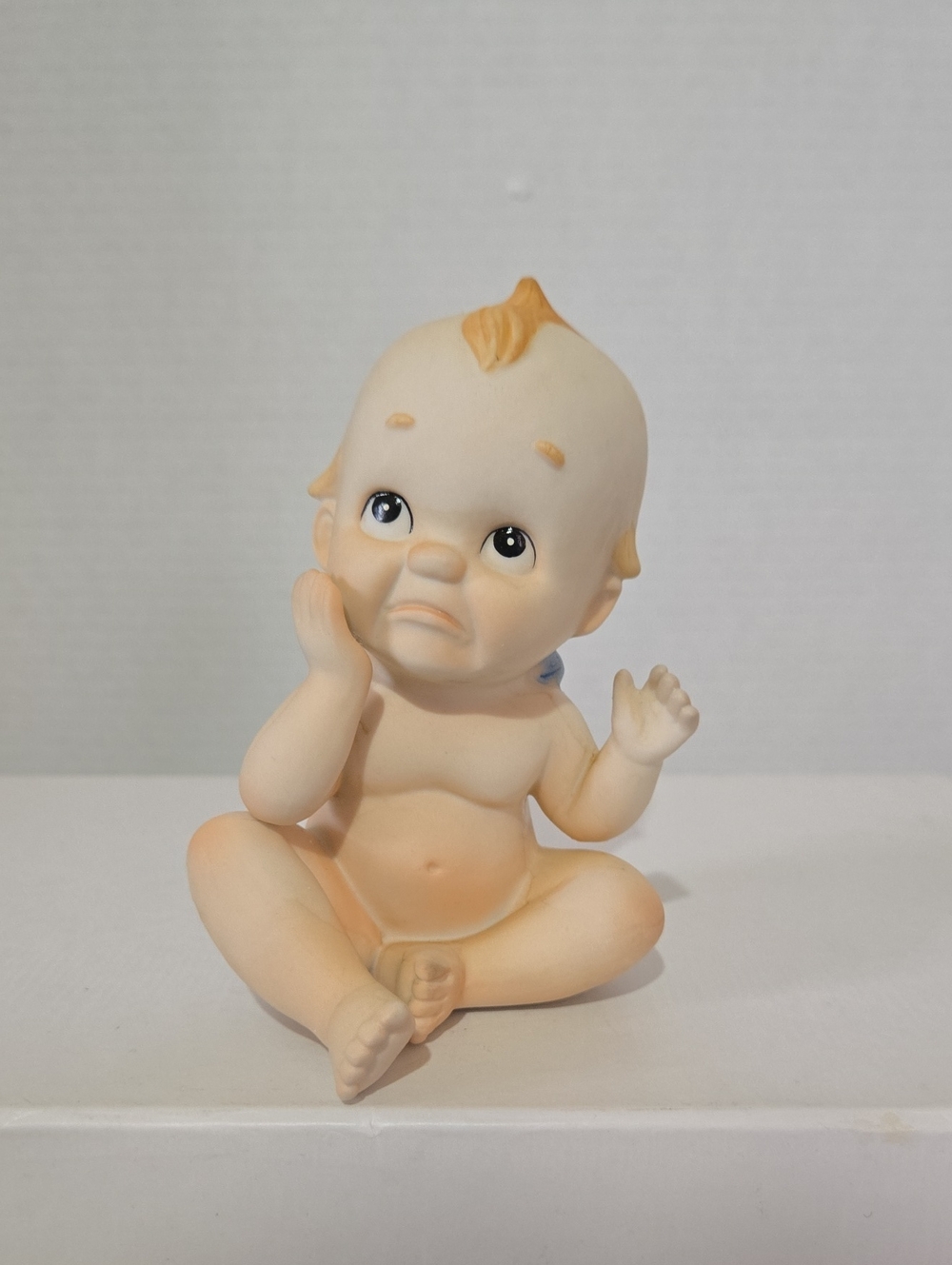 Vintage Lefton Bisque Porcelain Kewpie Figurine 4.5in